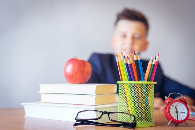 child at school